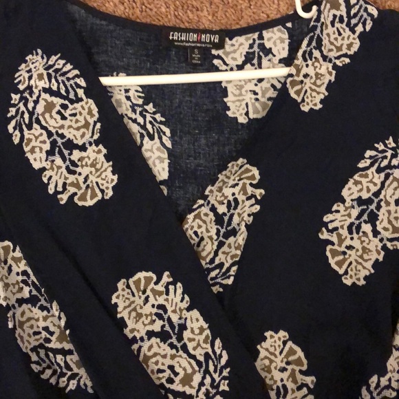 Navy Fashion nova Romper - Picture 2 of 3